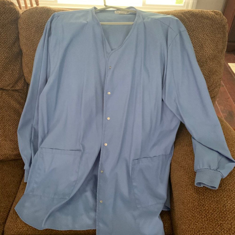 Light Blue Scrub Jacket